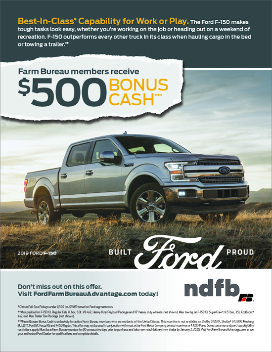 Farm Bureau member receive $500 Bonus Cash