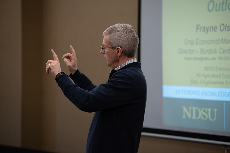 NDSU's Frayne Olson shares the crop outlook