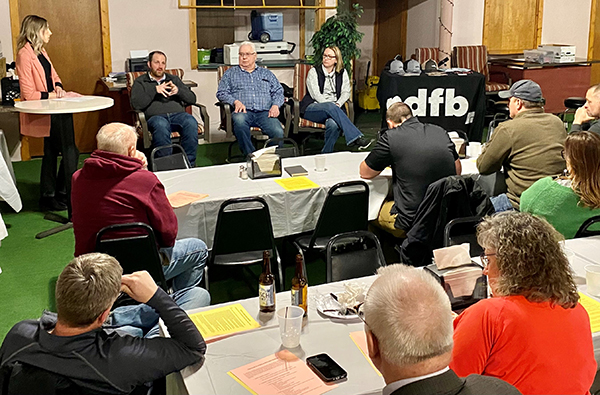 County Farm Bureau leaders in a policy panel discussion