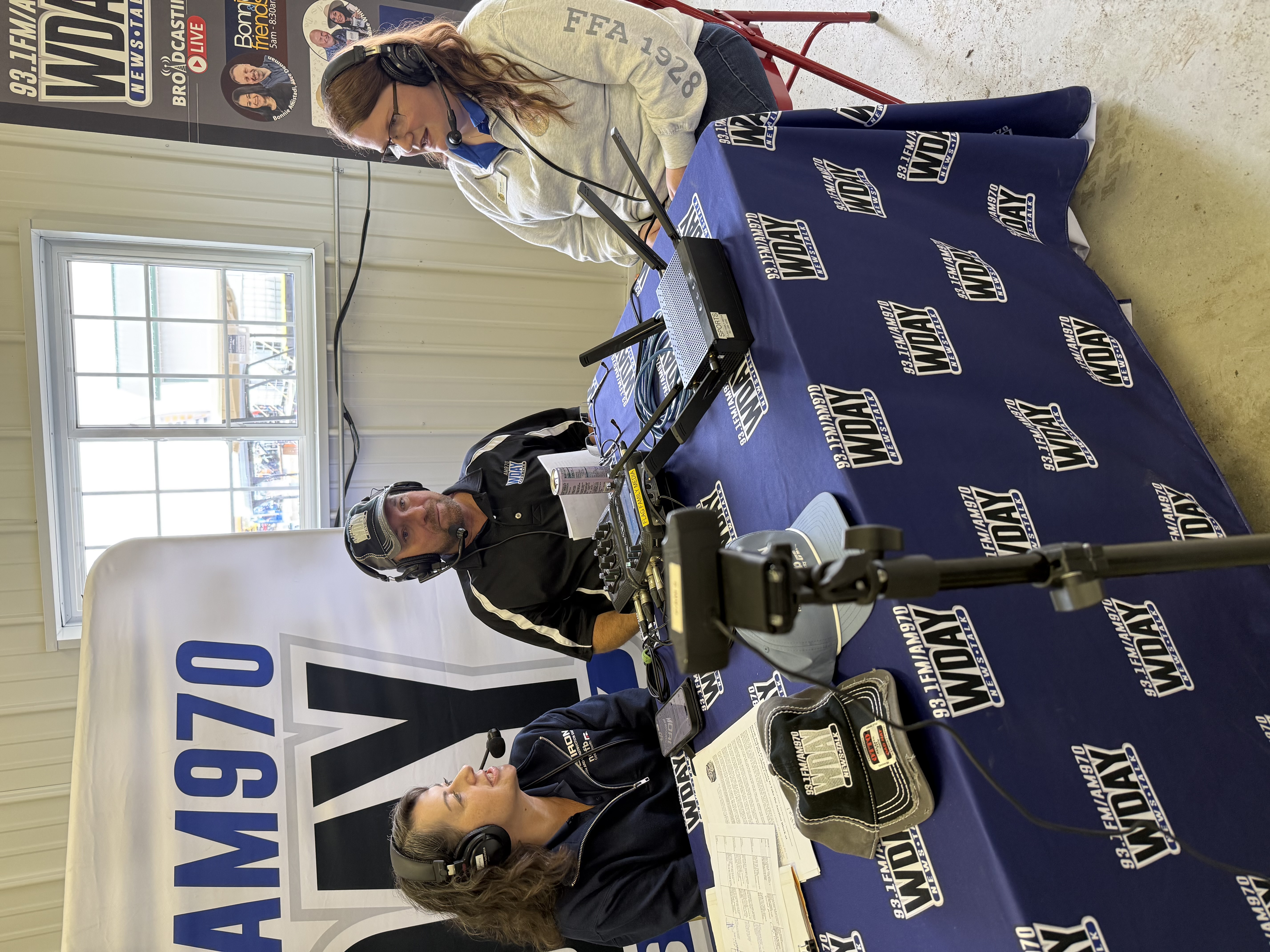 Radio interview with WDAY, host Bridgette Readel (past state FFA officer)