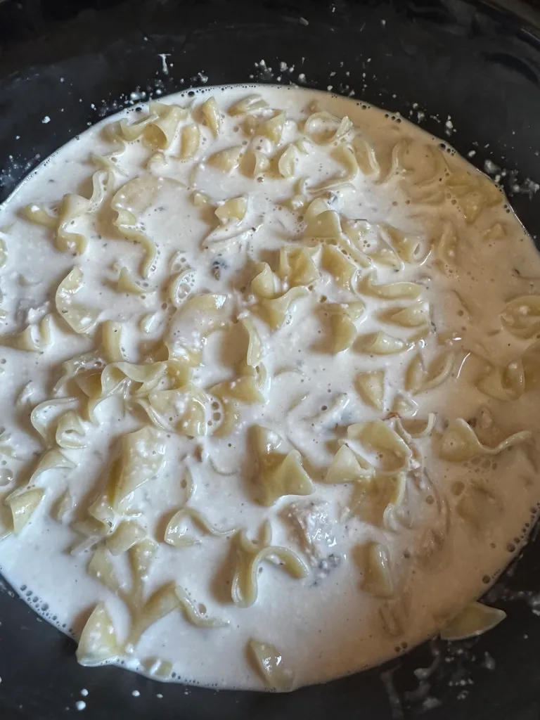 Alfredo sauce, thickening