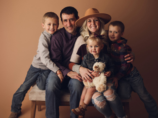Ashley Skarsgard and her family