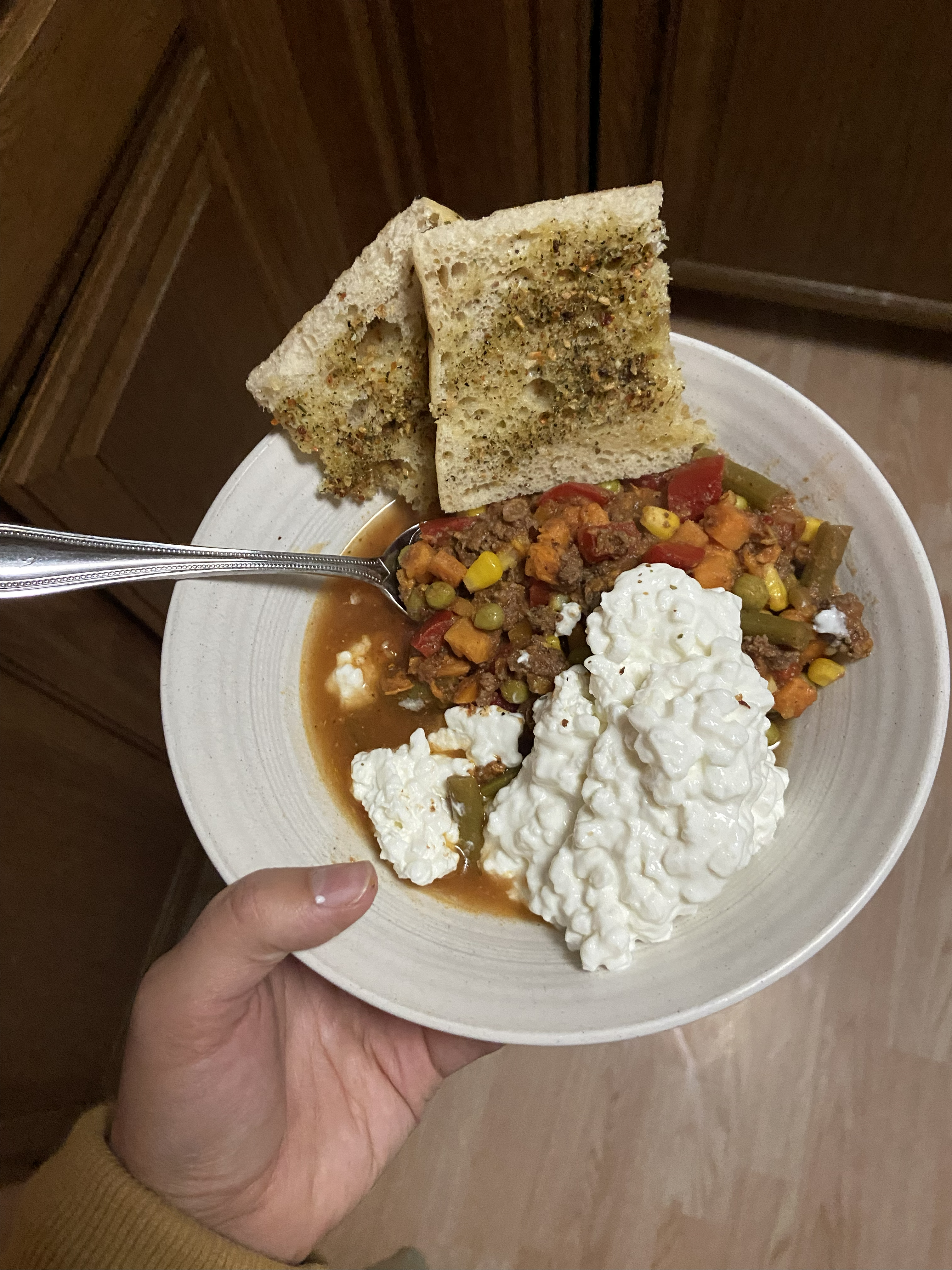 Beef and veggie hotdfish