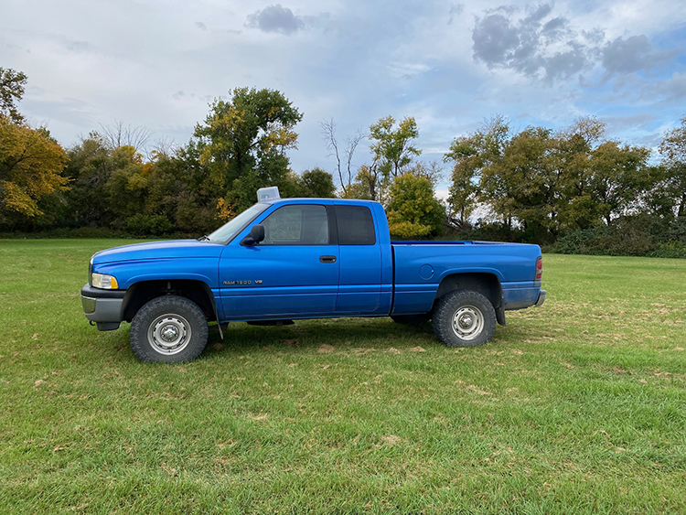 The Blue Beacon for soil sampling