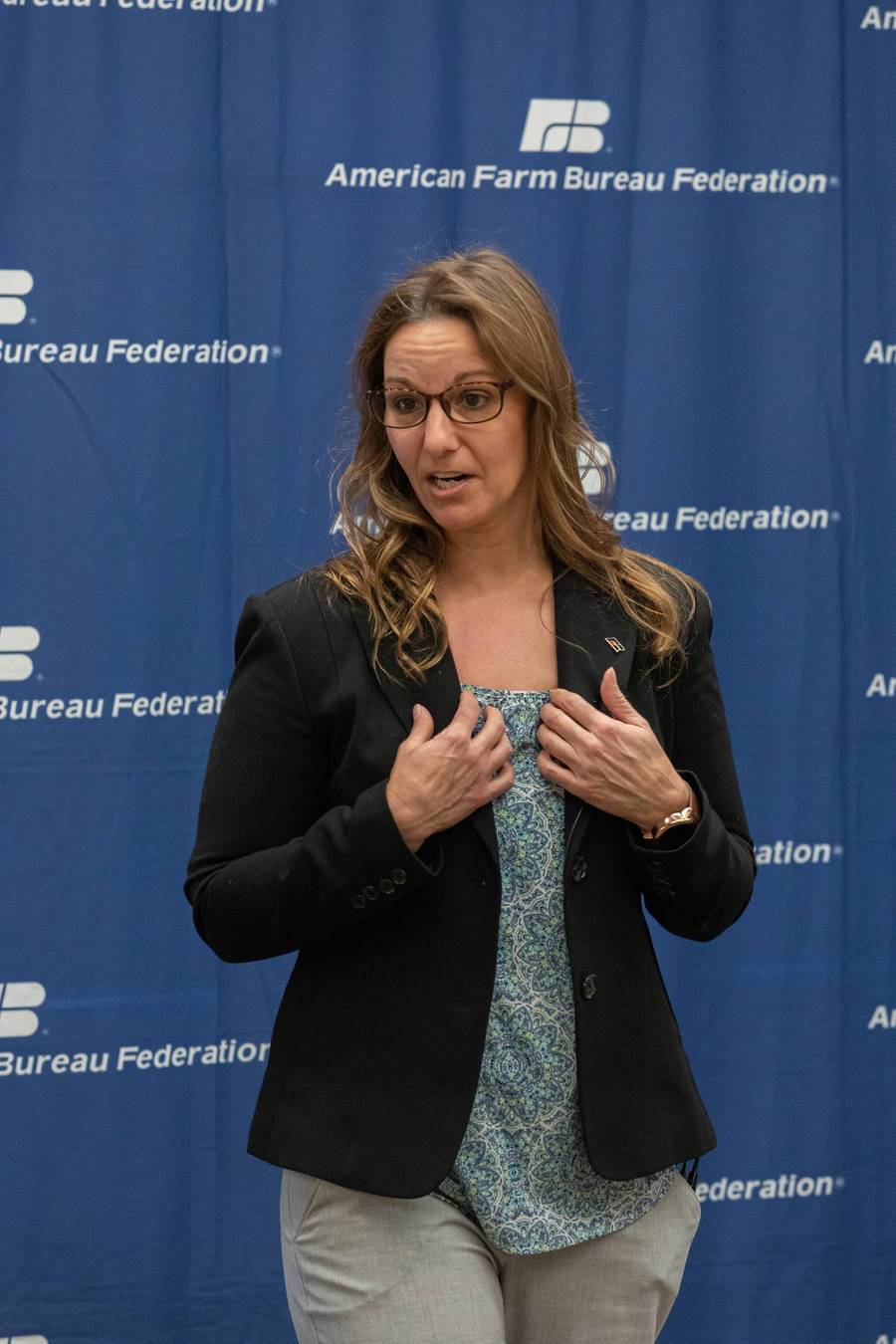 Carie Moore makes a presentation during the AFBF Communications Boot Camp