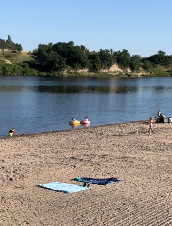 Beaching it on a beautiful North Dakota summer day!