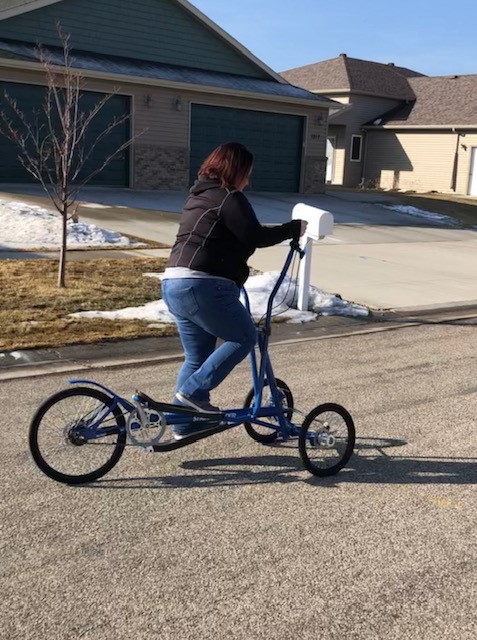 Kelli on the Death Trike!