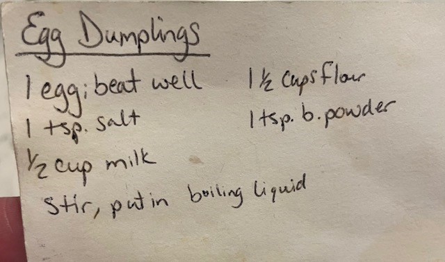 Egg dumpling recipe
