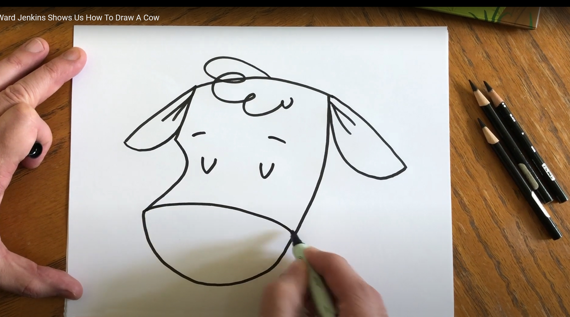 How to draw a cow