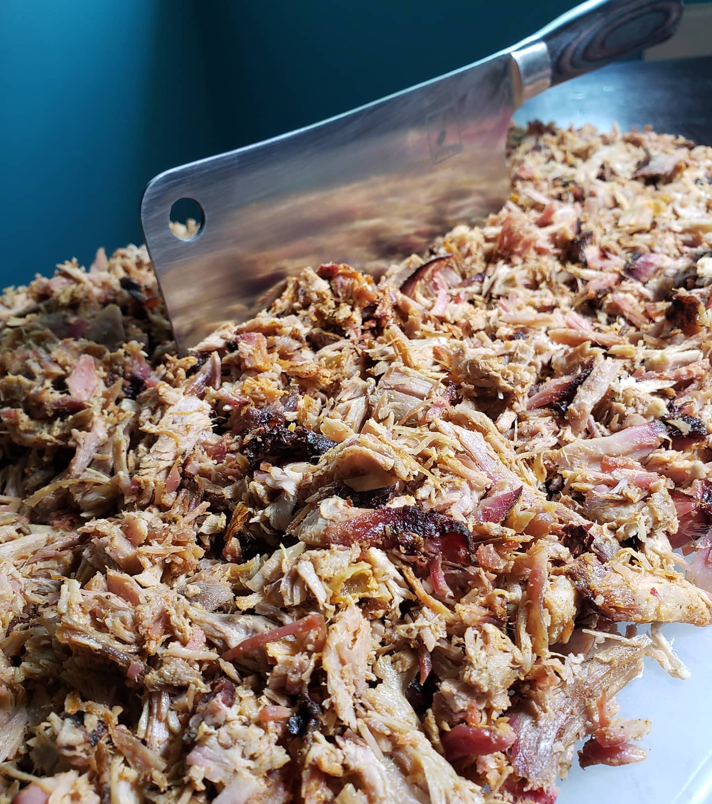 Competition style smoked pulled pork