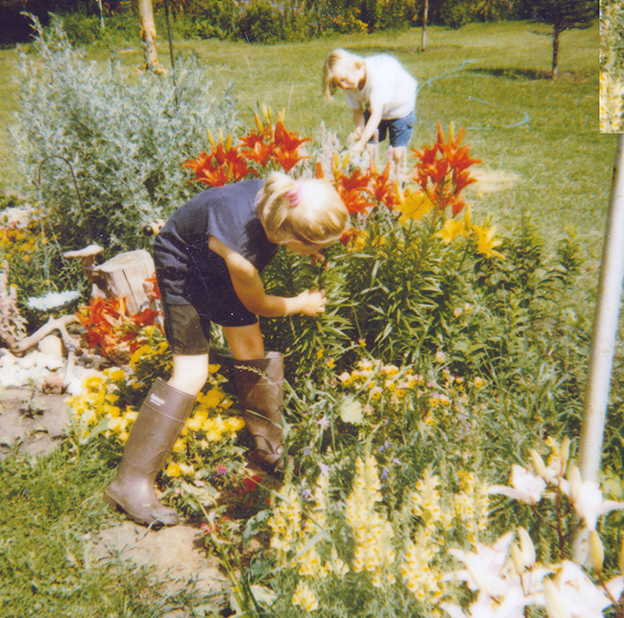 Working in the garden as a child, Alisha learned the value of taking care of nature.