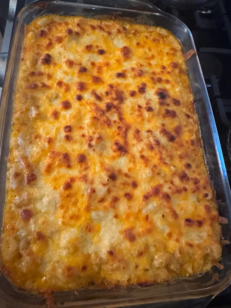 Sourdough Mac n Cheese fresh from the oven