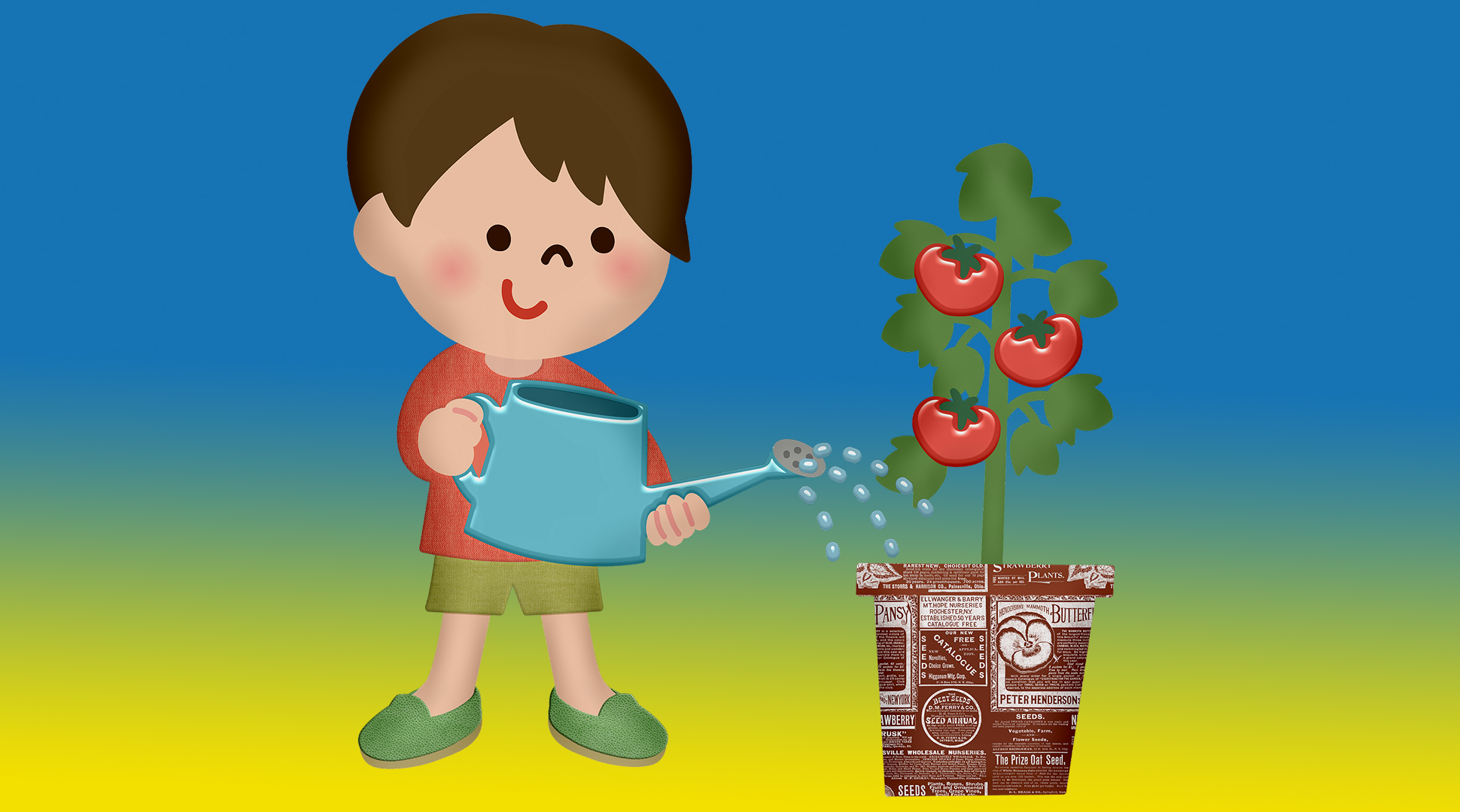 Working with kids in the garden