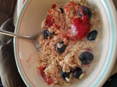 fruit in oatmeal