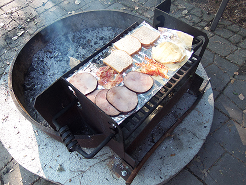 old-school open flame sandwiches