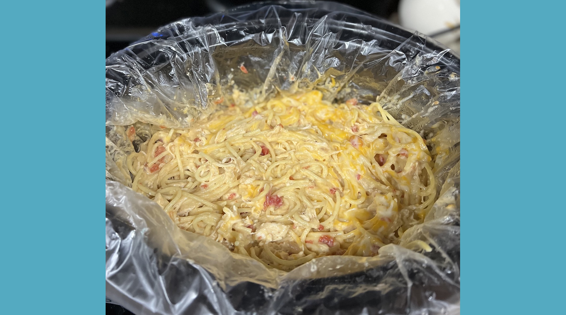 Crockpot Chicken Spaghetti